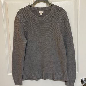 JCrew Grey Knit Sweater